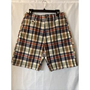 EUC American Eagle Shorts Men's‎ Size 30 Plaid Classic Length Flat Front
